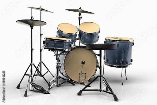Obraz na plátne Drums against a white background
