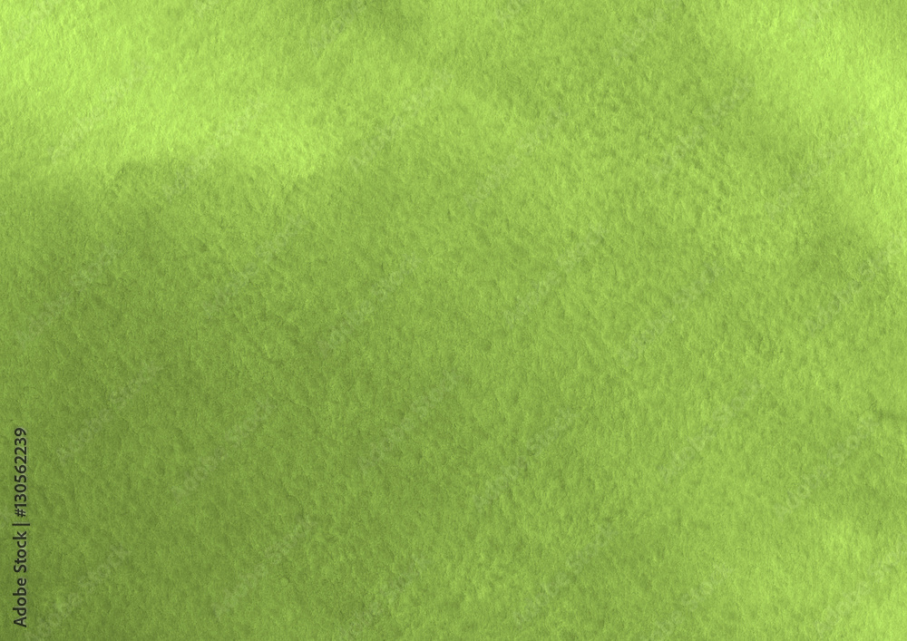 Obraz premium Greenery watercolor background on textured paper