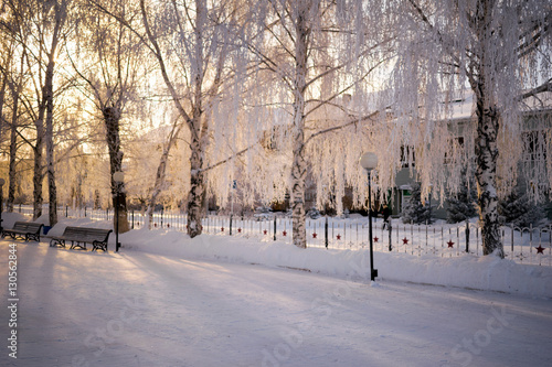 City Park in winter. 
