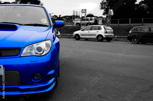 Blue Sports Car