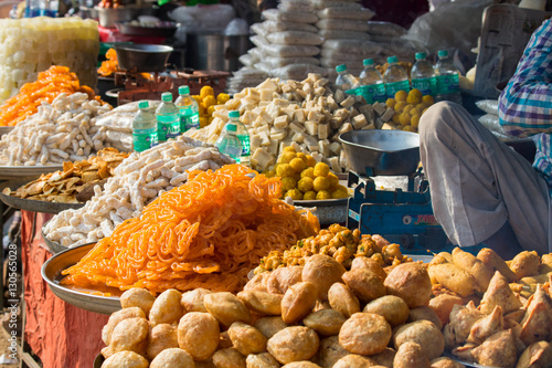 camel market Pushkar festival india street life and street food snacks