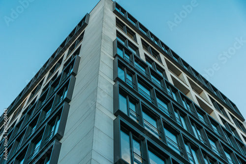 modern architectured office building in low angle view