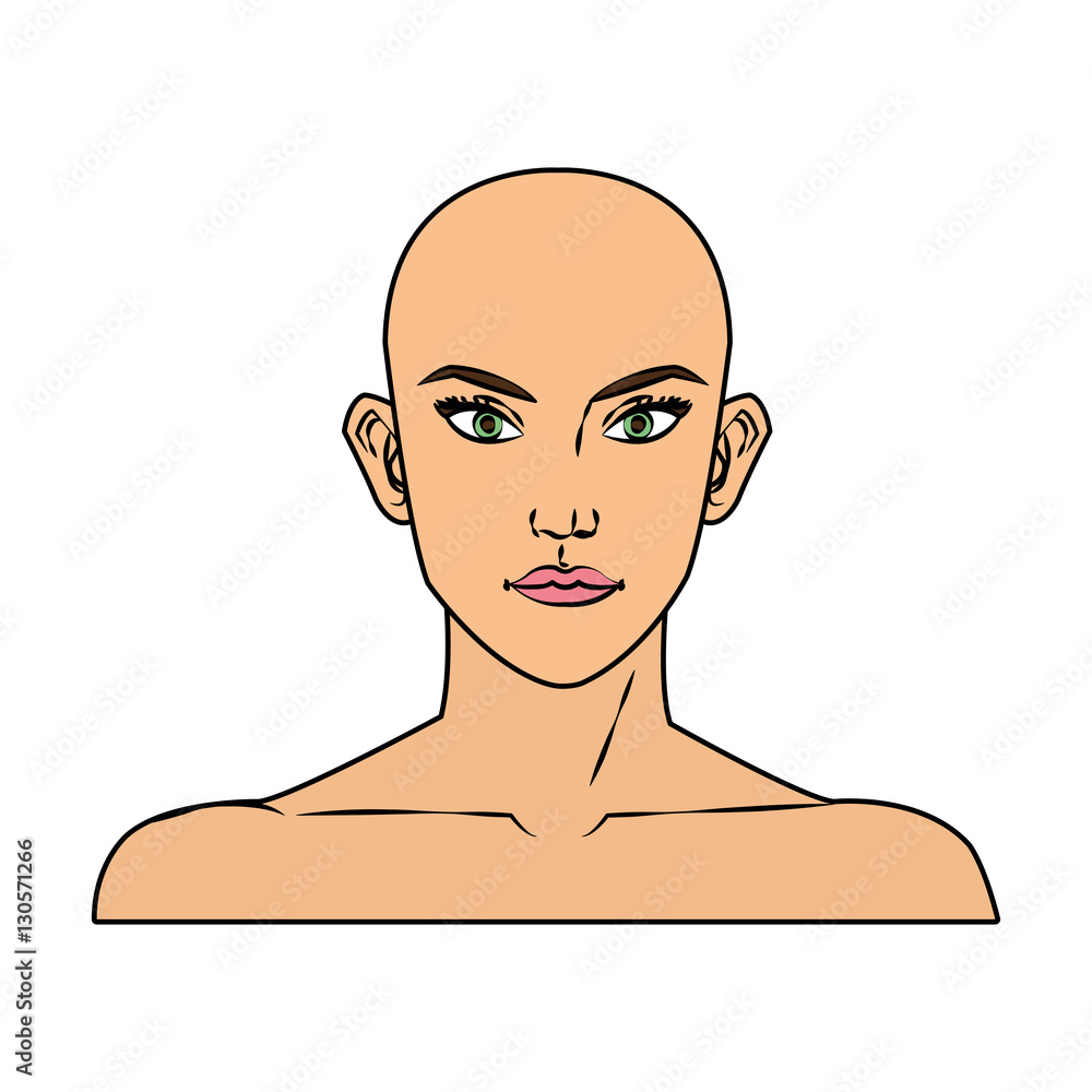 Woman face cartoon icon. Girl female avatar person people and human theme.  Isolated design. Vector illustration Stock Vector | Adobe Stock