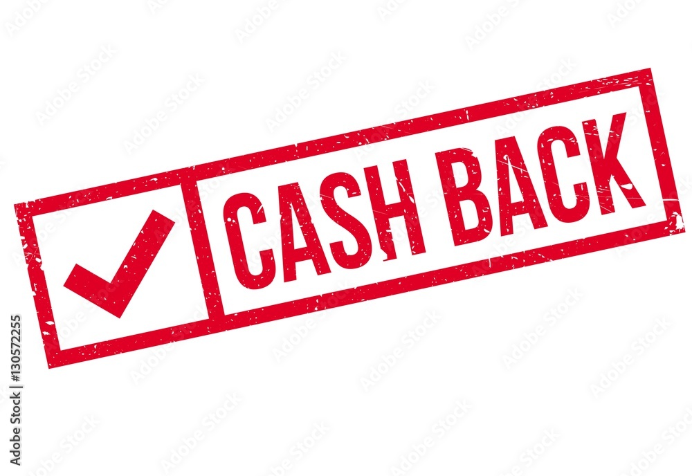 Cash back stamp. Grunge design with dust scratches. Effects can be easily removed for a clean, crisp look. Color is easily changed. Cash back stamp. Grunge design with dust scratches. Effects can be easily removed for a clean, crisp look. Color is easily changed.