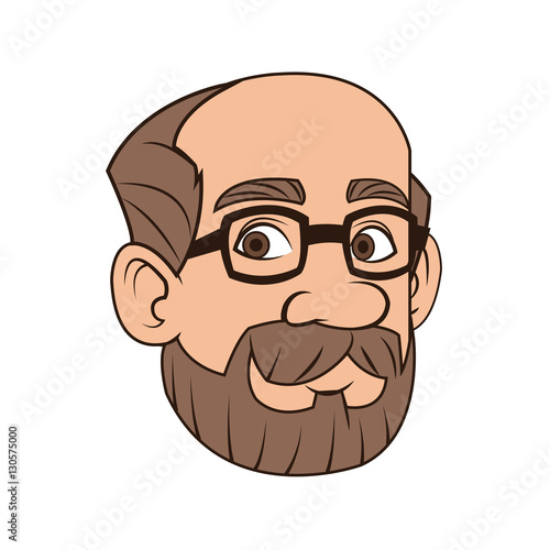Man cartoon icon. Male avatar person people and human theme. Isolated design. Vector illustration © Jemastock