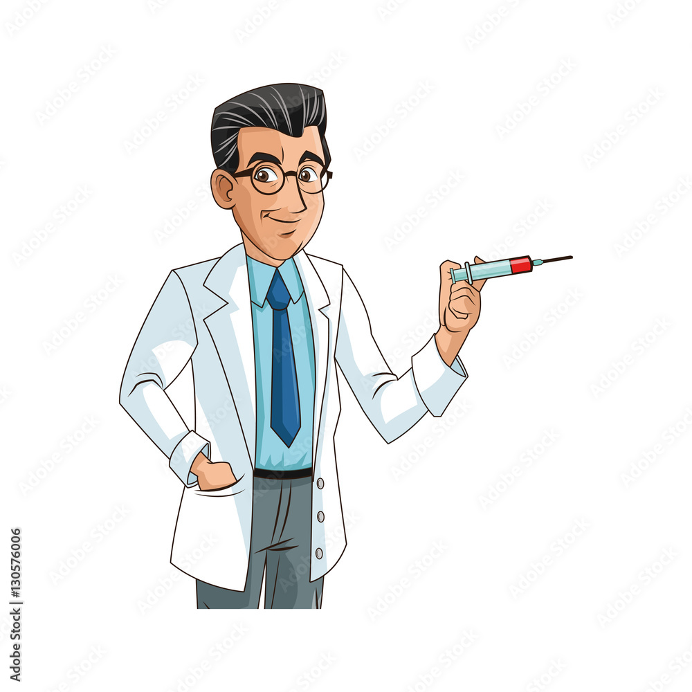 Doctor cartoon icon. Medical health care hospital and emergency theme. Isolated design. Vector illustration Doctor cartoon icon. Medical health care hospital and emergency theme. Isolated design. Vector illustration