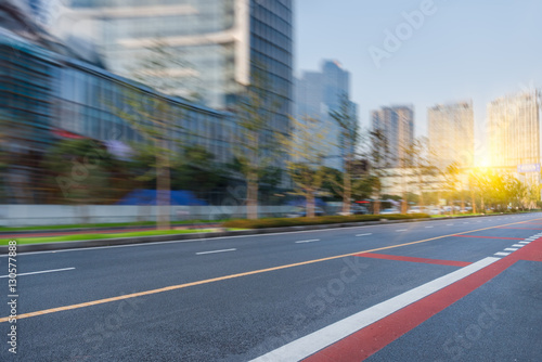 Traffic road in downtown of Hong Kong China.