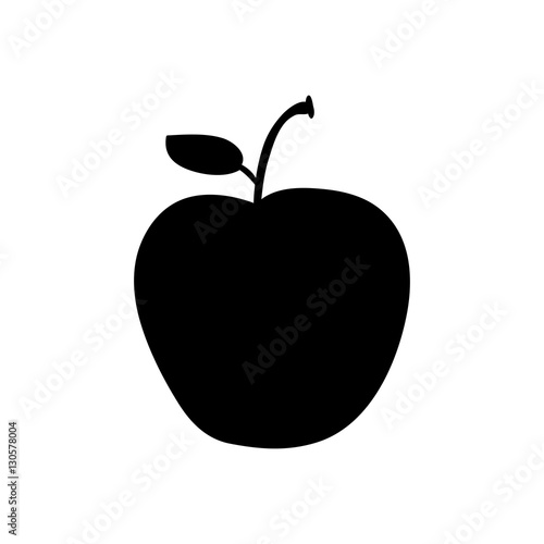 Juicy apple fruit icon vector illustration graphic design