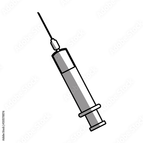 Injection icon. Medical health care hospital and emergency theme. Isolated design. Vector illustration