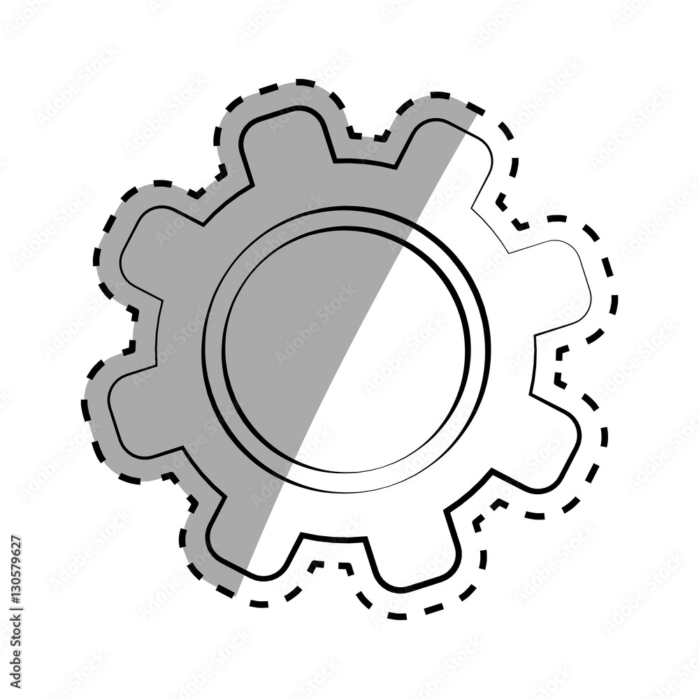 Isolated gear draw icon vector illustration graphic design Isolated gear draw icon vector illustration graphic design