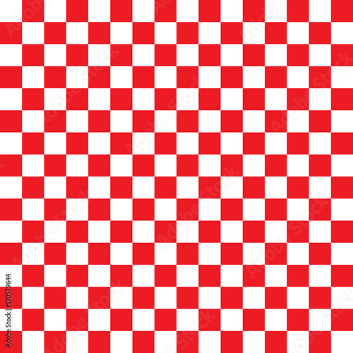 Checkered seamless red pattern background