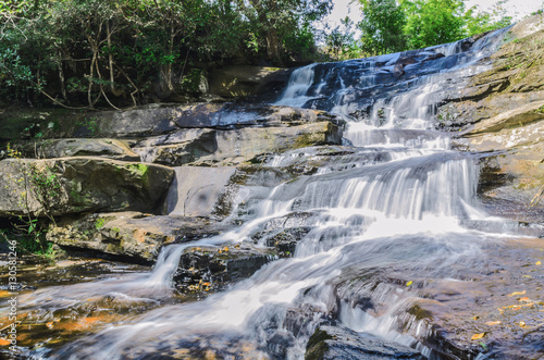 Fototapeta Naklejka Na Ścianę i Meble -  Beautiful nature waterfall in park thailand