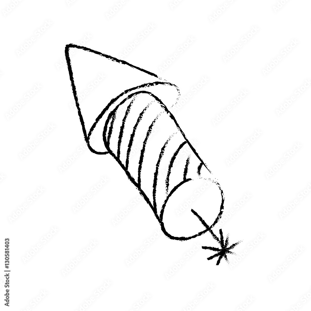 Isolated firework rocket icon vector illustration graphic design Isolated firework rocket icon vector illustration graphic design