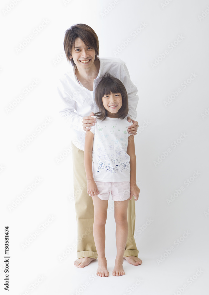 Father and daughter sitting close together Father and daughter sitting close together