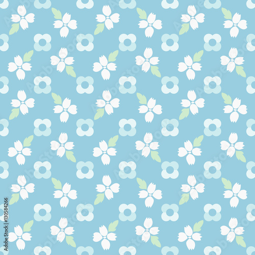 Seamless Hanami flower patt...