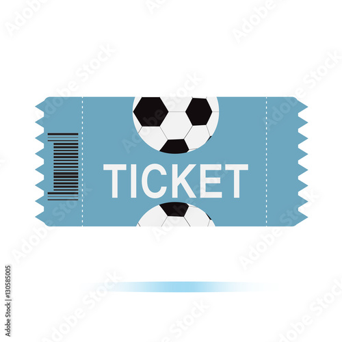 football tickets icon on white background, football tickets symb