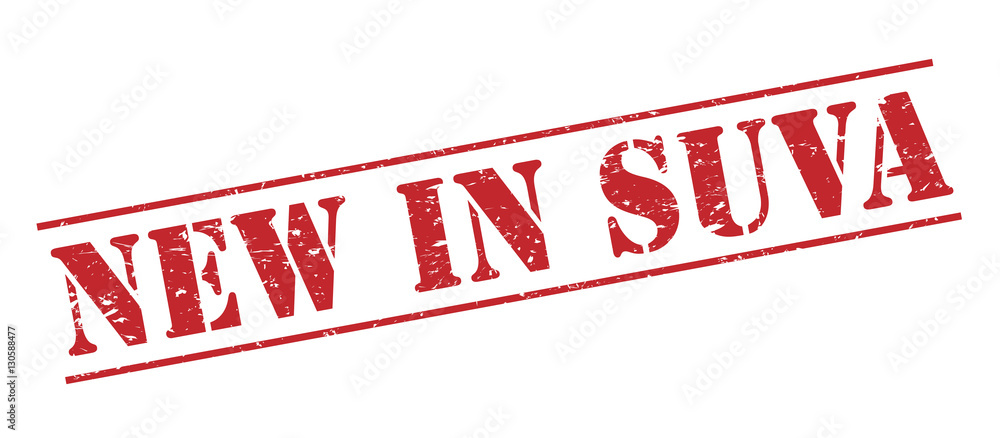new in suva red stamp on white background new in suva red stamp on white background