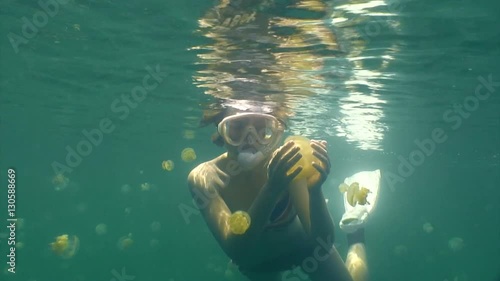 Увлекательные подводные погружения с медузами в озере Медуз архипелага Палау.