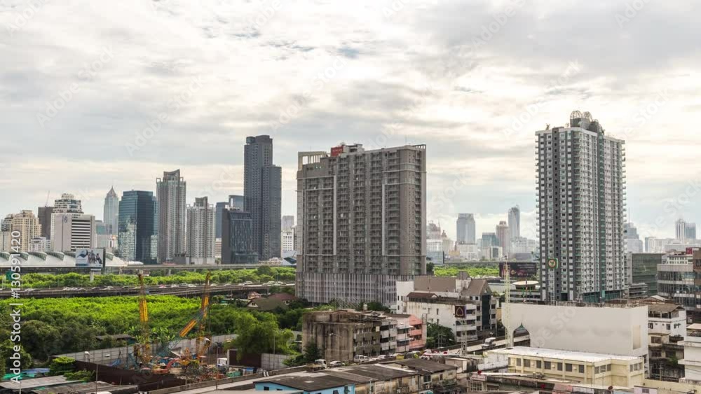 4k Time Lapse Building in the city 4k Time Lapse Building in the city