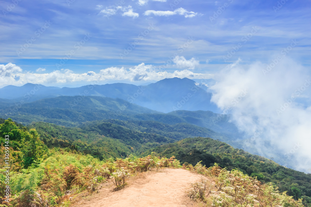 2016/12/01 タイチェンマイ風景山　田舎　空
