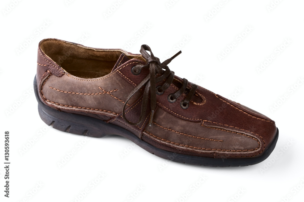 Brown leather man's shoe Brown leather man's shoe