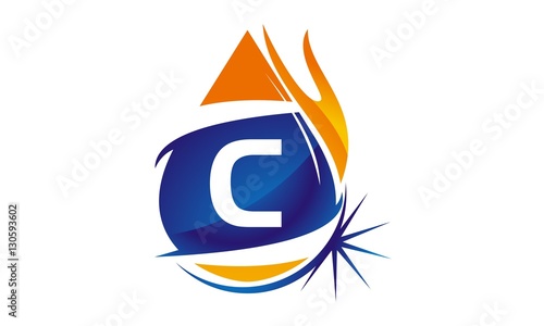 Water Fire Flame Gas Oil Initial C