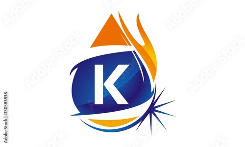 Water Fire Flame Gas Oil Initial K