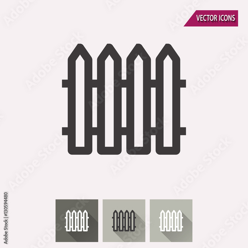 Fence - vector icon.