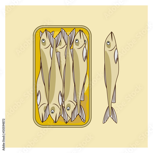Canned fish, preserves