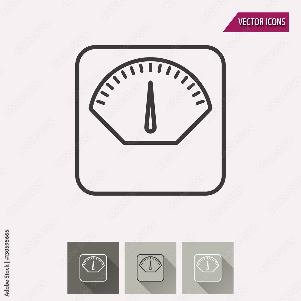 Scale - vector icon. Scale - vector icon.