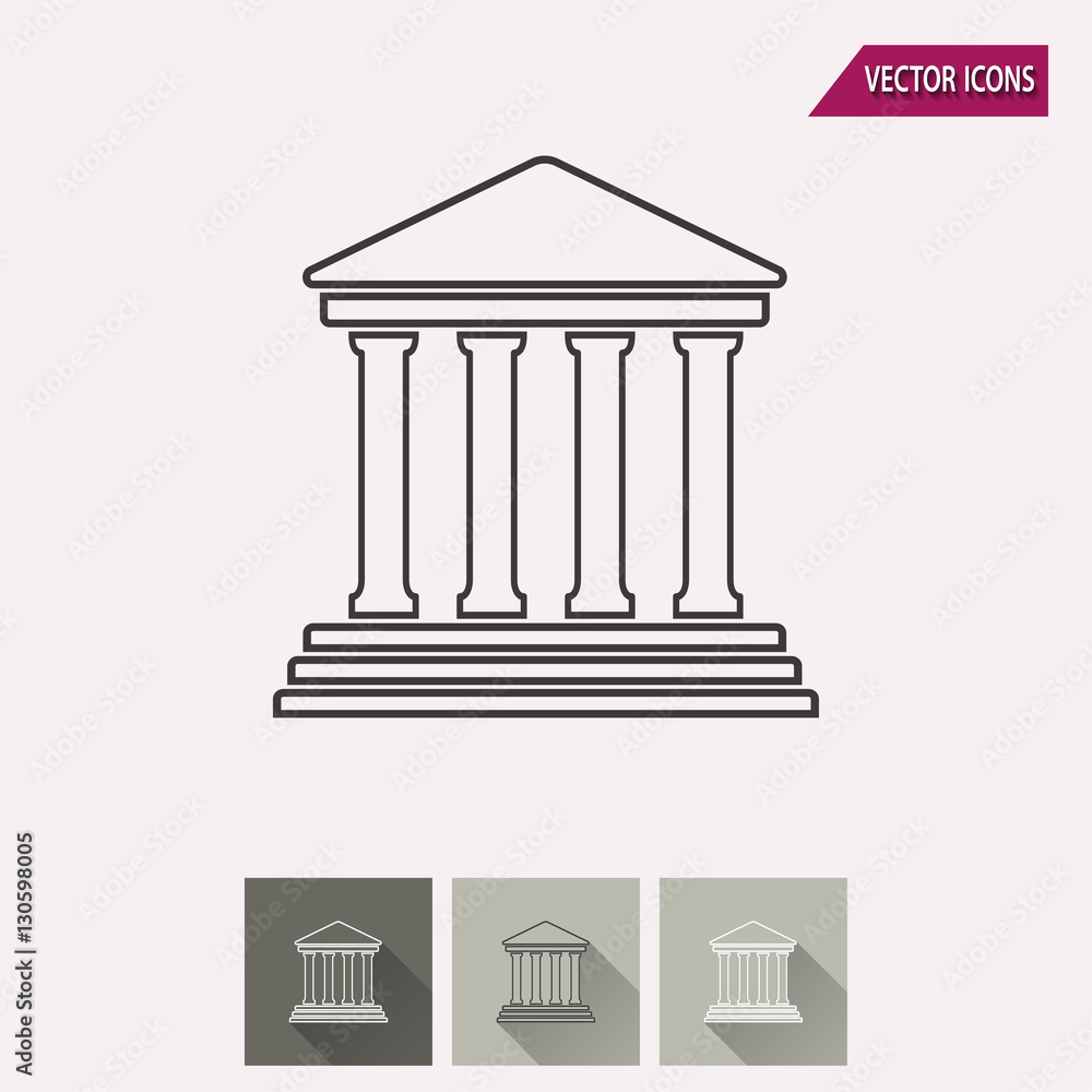 Naklejka premium Court - vector icon.