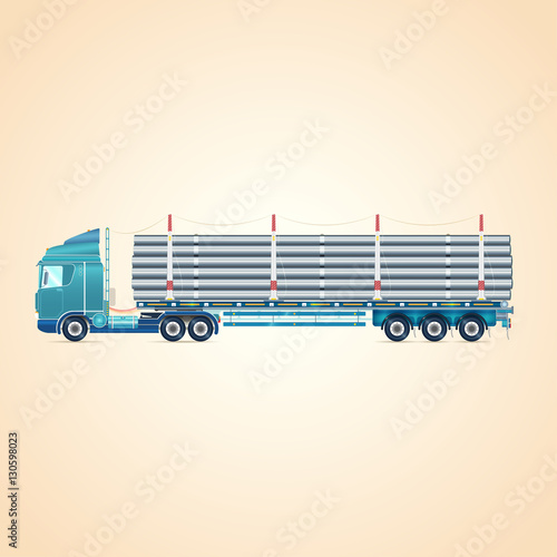 Bild auf Leinwand Pipe carrier. Illustration