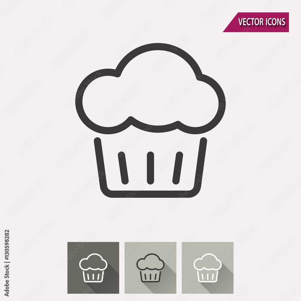 Cake - vector icon. Cake - vector icon.