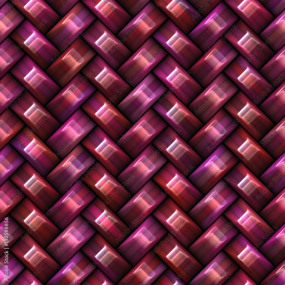 Fototapeta premium Twill Weave Texture. Seamless Multicolor Pattern.