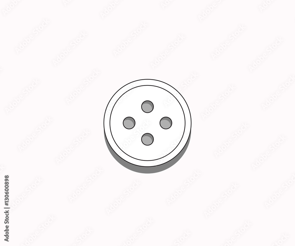 stiching button isolated on white background stiching button isolated on white background