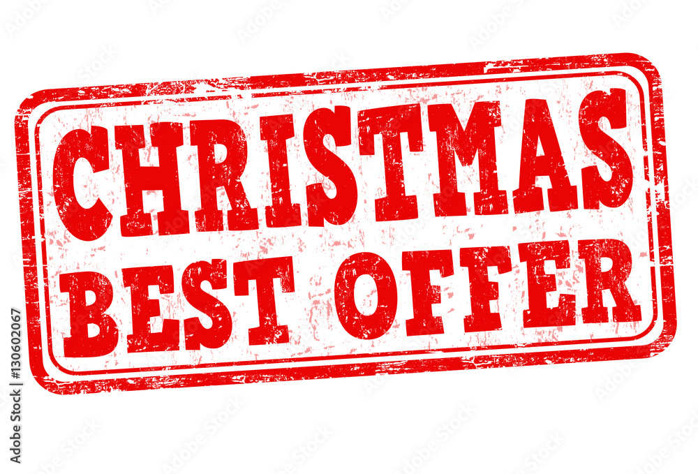 Christmas offer sign or stamp Christmas offer sign or stamp