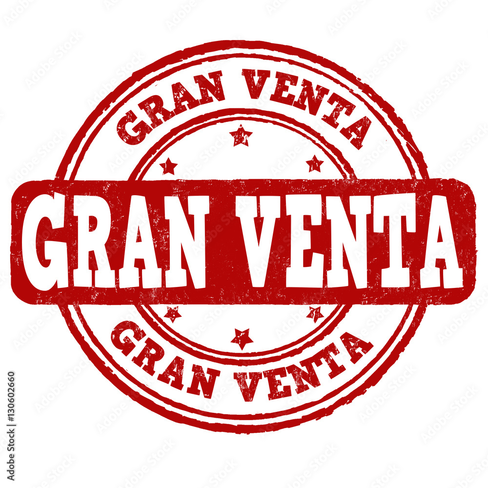 Gran venta (big sale) sign or stamp Gran venta (big sale) sign or stamp