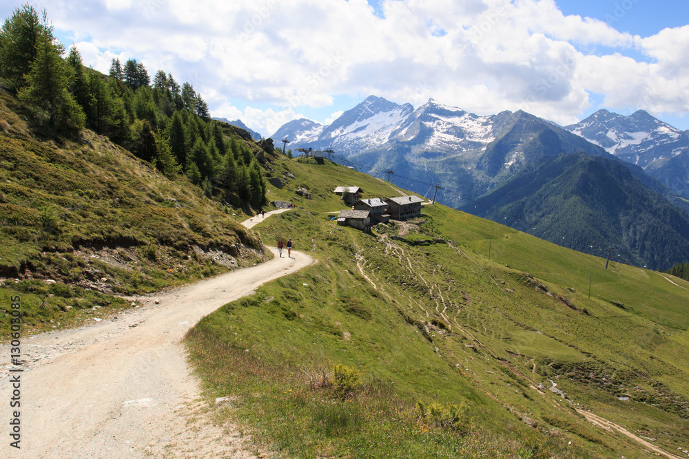 sentiero per i laghi Palasinaz - valle d'Aosta