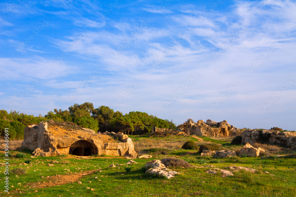 Tombs of the Kings - impressive ancient necropolis. Paphos Distr