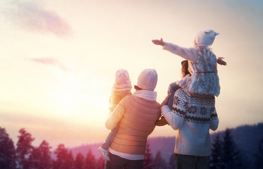 family and winter season