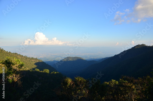 Landscape mountain view at Chiang Mai Thailand