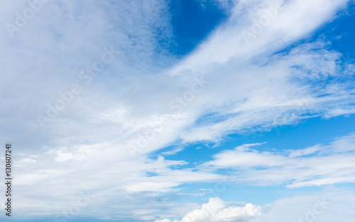 Beautiful blue sky with cloudy. Nature Background. Outdoors
