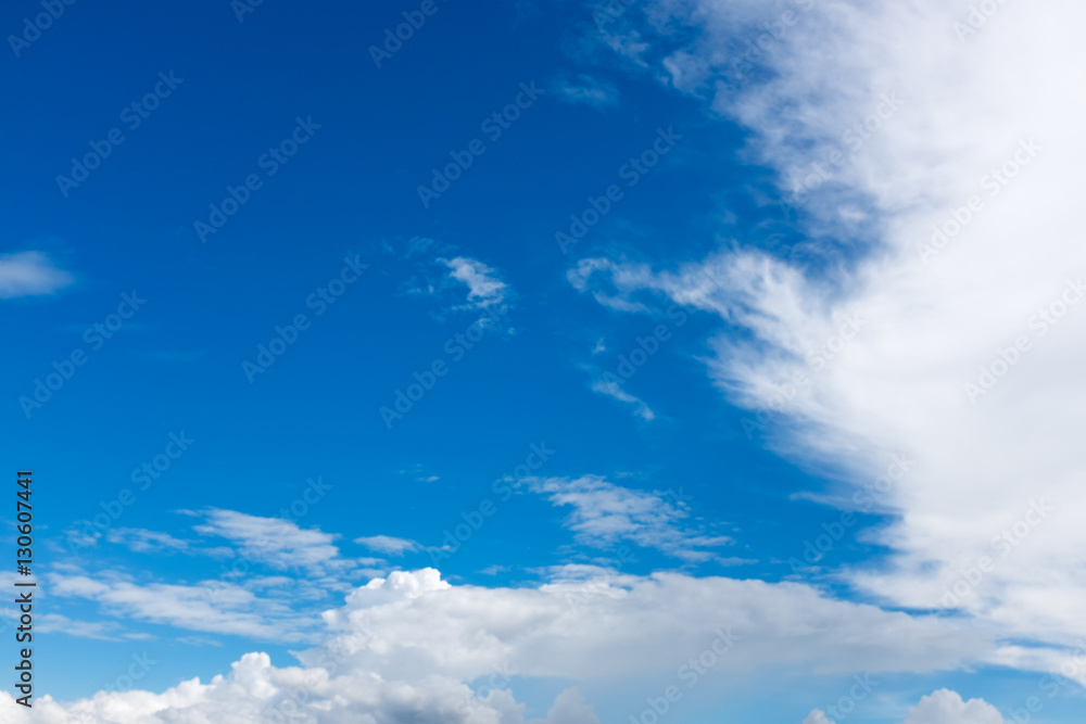 Beautiful blue sky with cloudy. Nature Background. Outdoors
