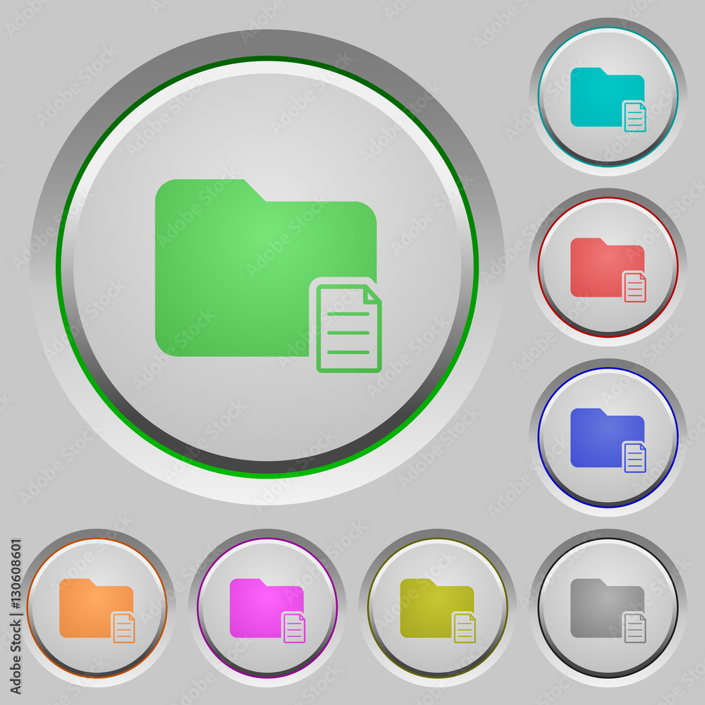 Folder properties push buttons Folder properties push buttons