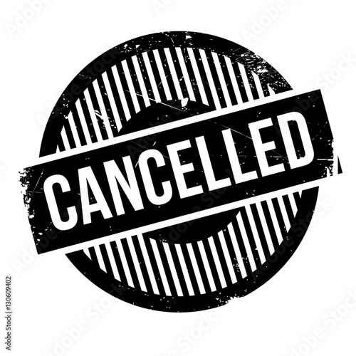 Cancelled rubber stamp. Grunge design with dust scratches. Effects can be easily removed for a clean, crisp look. Color is easily changed.