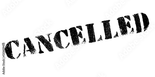 Cancelled rubber stamp. Grunge design with dust scratches. Effects can be easily removed for a clean, crisp look. Color is easily changed.