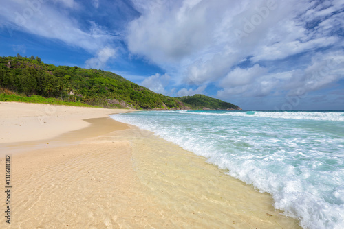 Anse Takamaka beach on Mahe island  Seychelles