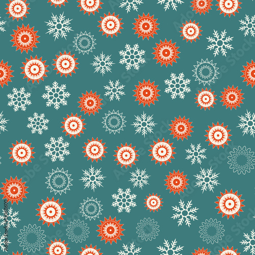 Seamless background, vector pattern for cushion, pillow, bandanna, kerchief, shawl fabric print. Texture for clothes and bedclothes. Hand drawn floral pattern made of doodles. Cartoon flowers