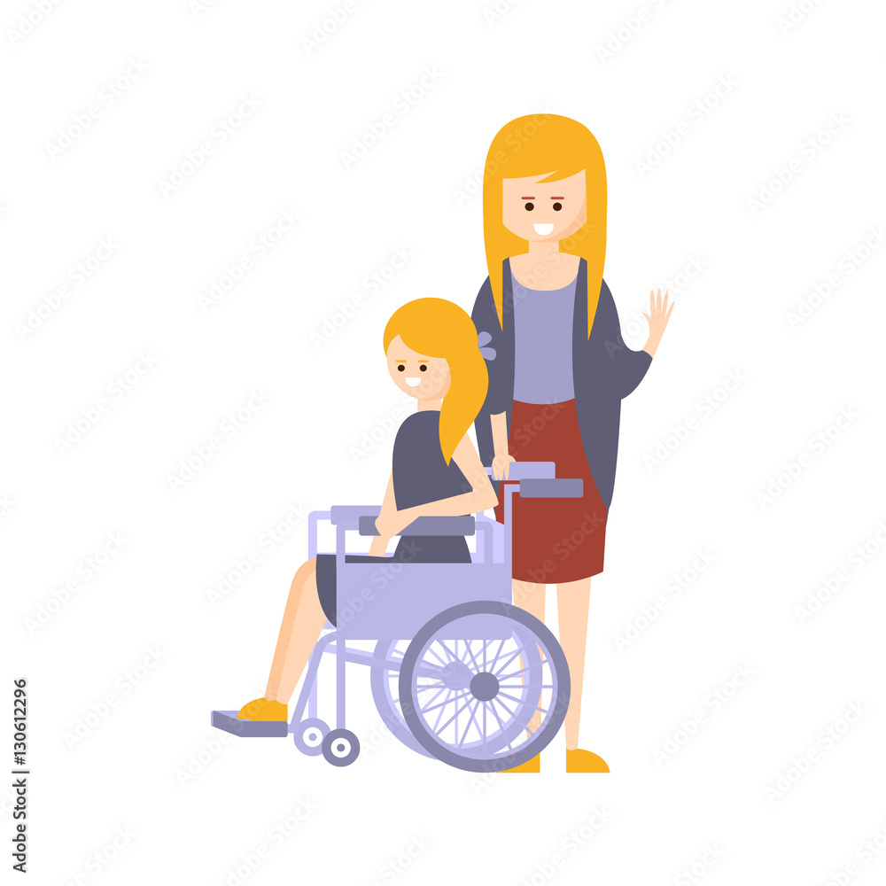 Physically Handicapped Person Living Full Happy Life With Disability