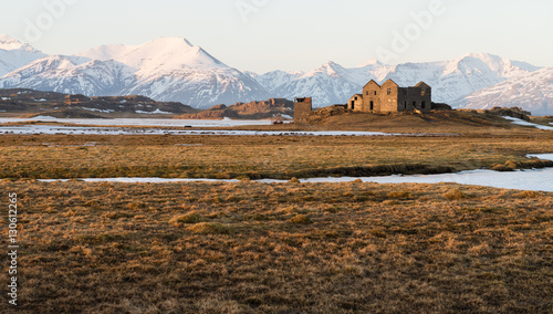Icelandic landscape during winter